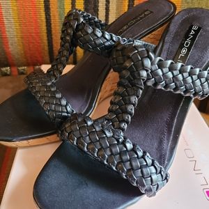 Cork Wedge Black Bandolino Sandals